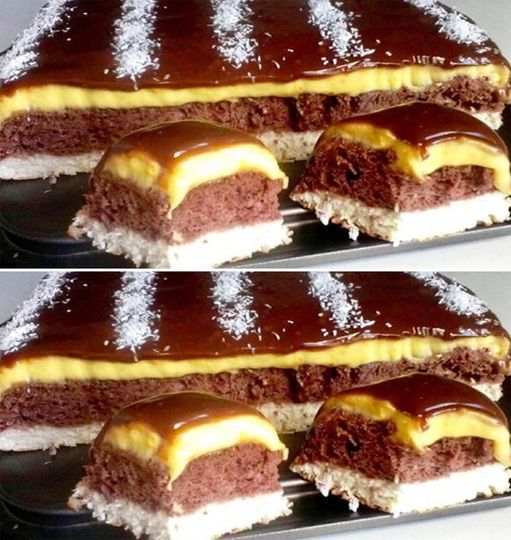 Prăjitura „O noapte la Veneția” – Un desert sofisticat cu straturi de cocos, cacao și cremă fină Prăjitura „O noapte la Veneția” – Un desert sofisticat cu straturi de cocos, cacao și cremă fină