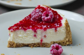 Cheesecake cu zmeură fără coacere