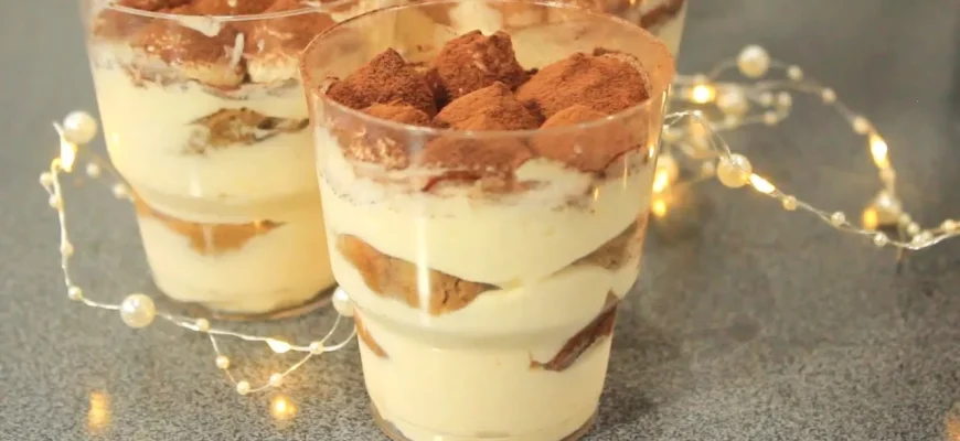 Tiramisu la pahar fără ouă