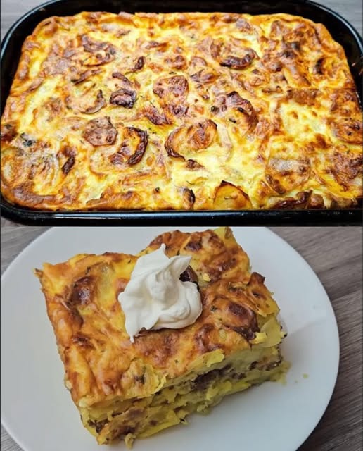Așa se face cea mai gustoasă musaca de cartofi și carne, cea mai suculentă datorită ingredientului secret pe care îl adaug!