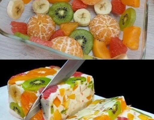 Numai lapte și fructe… Desert gustos și sănătos… Fără gelatină, se pregătește în 5 minute…