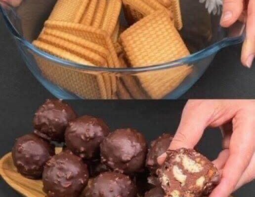 Sunt atât de gustoase și rapide încât le fac de două ori pe săptămână… Fără coacere, bile rapide și delicioase cu biscuiți…