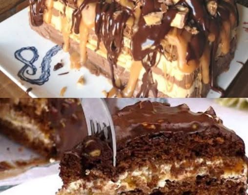 Tort Snickers care se topește în gură… Ingredientele le am întotdeauna în bucătărie și îl prepar în 15 minute