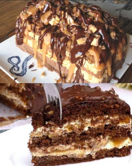Tort Snickers care se topește în gură… Ingredientele le am întotdeauna în bucătărie și îl prepar în 15 minute