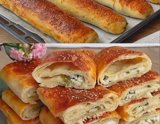 Burek-uri/pateuri de casă cu apă carbogazoasă și urdă, foarte gustoase și economice, perfecte pentru orice ocazie…