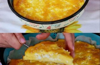 Plăcintă ușoară cu brânză, gata în 5 minute… Bate ingredientele și coace – fără foi, dar atât de gustoasă și irezistibilă…
