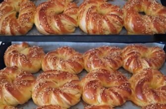 Covrigi turcești moi ca puful, care se topesc în gură