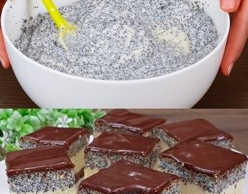 Cuburi de mac de casă – desert fantastic cu budincă