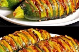 Dovlecei Hasselback cu 2 ingrediente