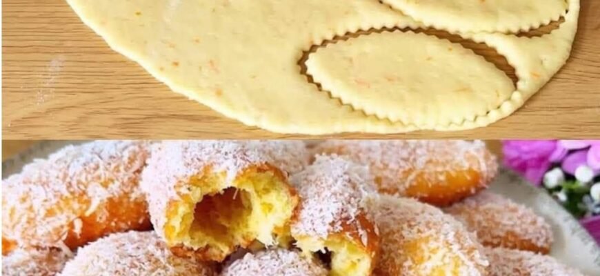 Gogoși Pufoase cu Iaurt de Portocală și Vanilie