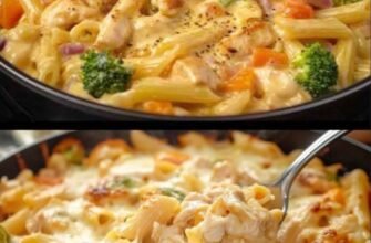 Paste cremoase cu pui și legume