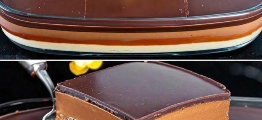 Prăjitură cu caramel fără coacere