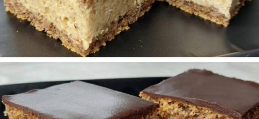 Prajitură de post cu cremă fină și glazură de ciocolată