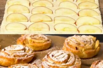 Prăjiturele Trandafir cu Mere