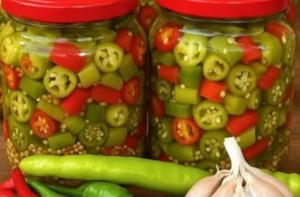 Ardei murați în sos de miere