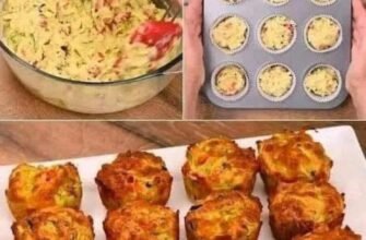 Brioșe Sărate cu Legume și Brânză