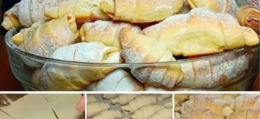 Cornuri atât de gustoase și bune, făcute din cele mai accesibile ingrediente