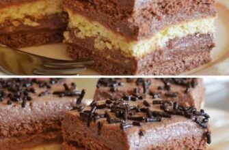 Desert Festiv cu Foi și Cremă Bogată de Cacao și Vanilie