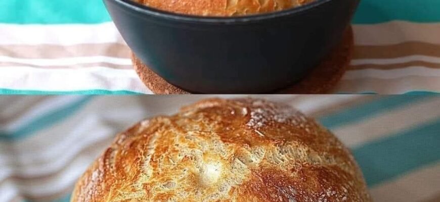 Pâine fără frământare, fără ouă și fără unt