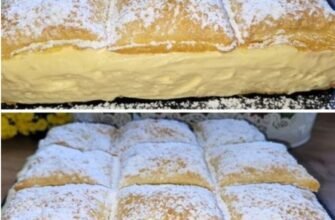 Prăjitură cu cremă de budincă și foi de foietaj