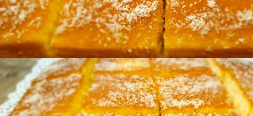 Prăjitură economică cu făină, lapte și ouă