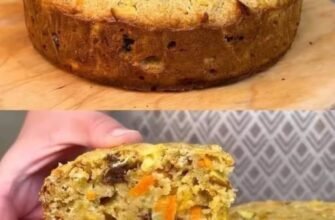 Prăjitură fără făină cu ovăz, măr și morcov