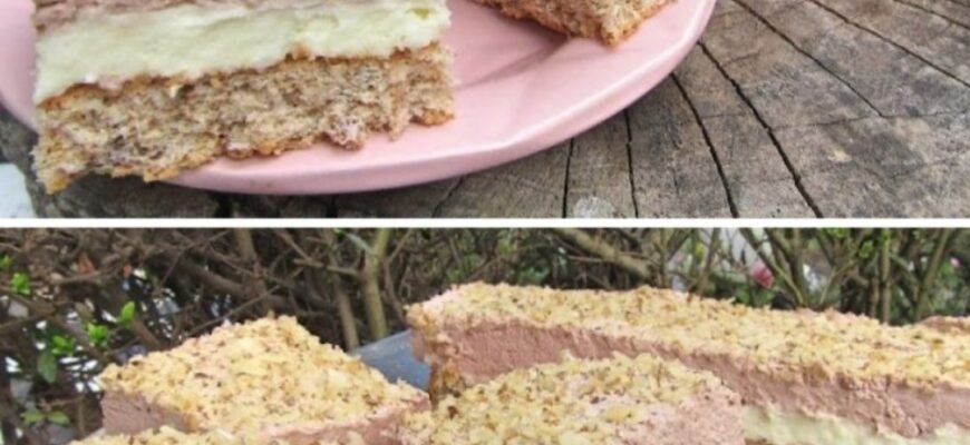 Prăjitură Monte cu Blat de Nucă