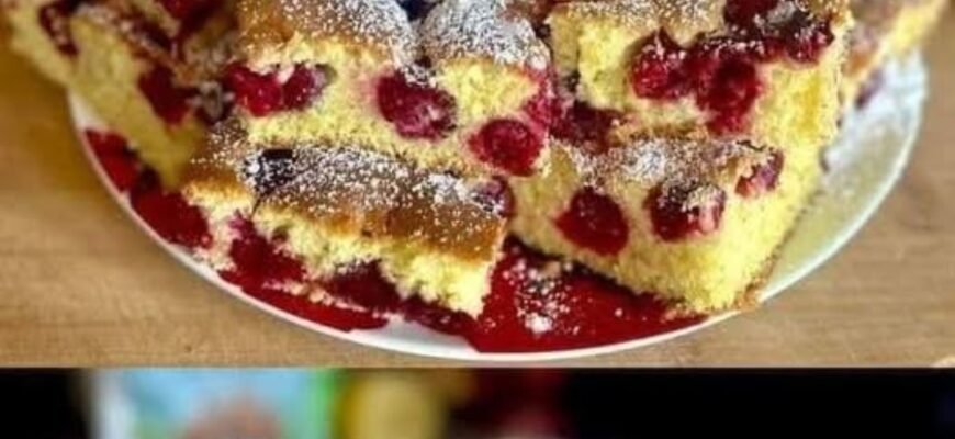 Prăjitură pufosă cu fructe