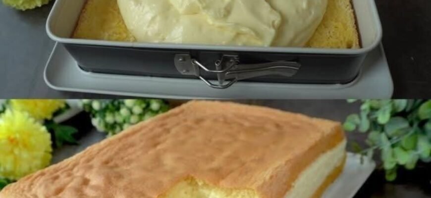 Prăjitură răcoritoare cu pudding de lămâie și brânză cremoasă