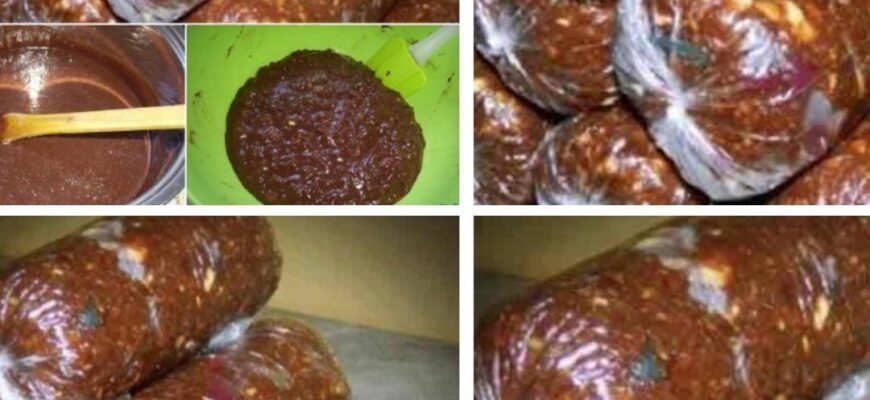 Salam de biscuiți cu ciocolată