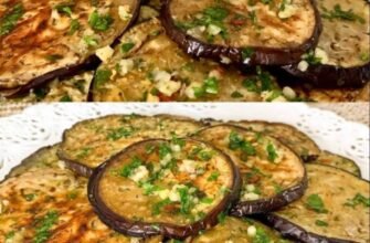 Salată meze din vinete cu usturoi și pătrunjel