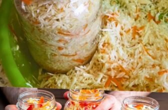 Varză murată la borcan