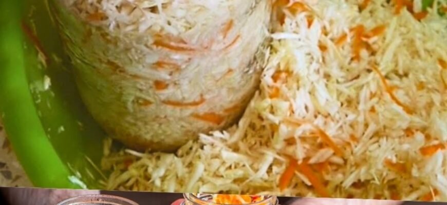 Varză murată la borcan