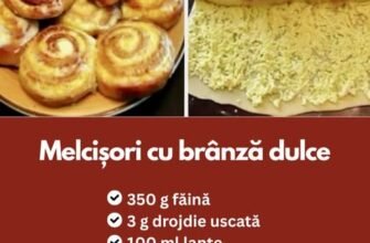 Melcișori cu brânză dulce, fragezi și aromați