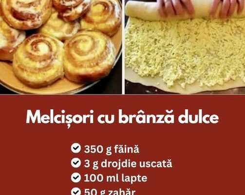 Melcișori cu brânză dulce, fragezi și aromați
