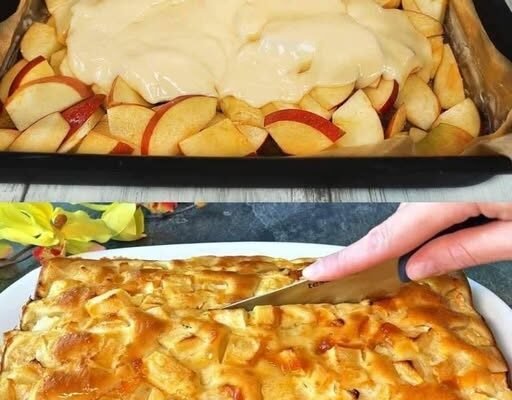 Multe, multe mere! 🍎🍏 Cea mai ușoară plăcintă cu mere care se topește în gură!