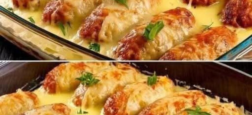 Rulouri de Pui cu Brânză la Cuptor