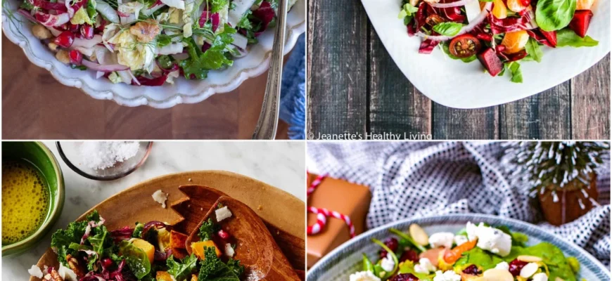 Salate pentru masa de Crăciun