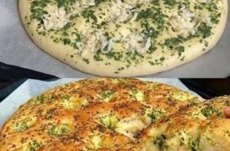 Aluat cu umplutură de unt, pătrunjel și brânză