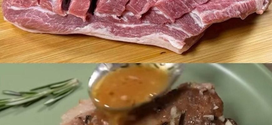 Ceafă de porc fragedă la cuptor