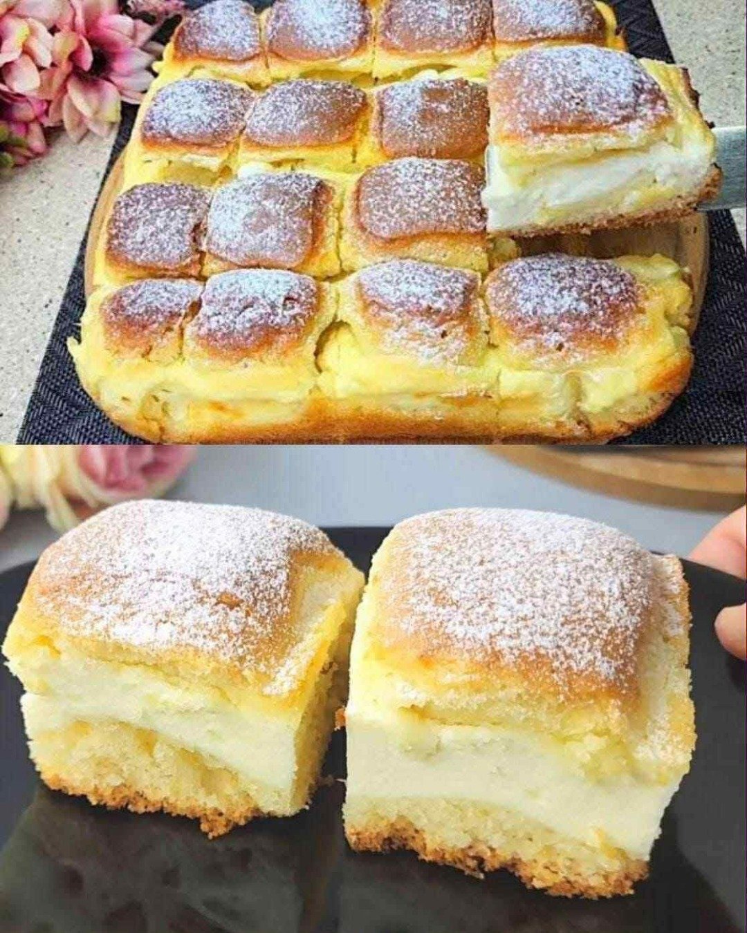 Coptură cu brânză cremoasă și blat pufos – desert simplu și aromat, gata în 30 de minute Coptură cu brânză cremoasă și blat pufos – desert simplu și aromat, gata în 30 de minute