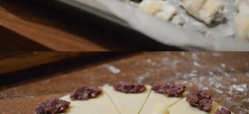 Cornulețe cu Untură Umplute cu Nucă și Gem