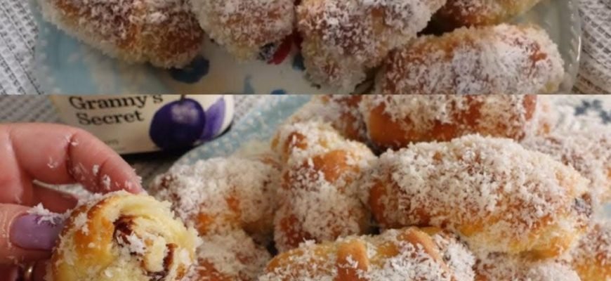 Cornulețe tradiționale cu gem, moi ca bumbacul