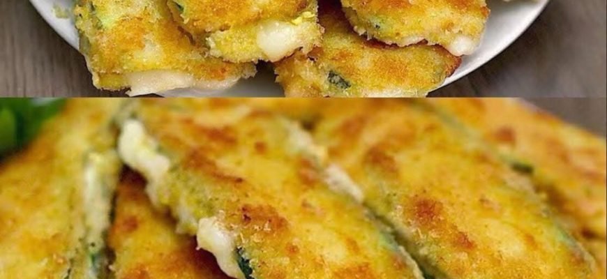 Dovlecei pane cu șuncă și cașcaval