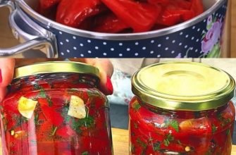 Ardei copți cu usturoi, cea mai gustoasă salată pentru iarnă