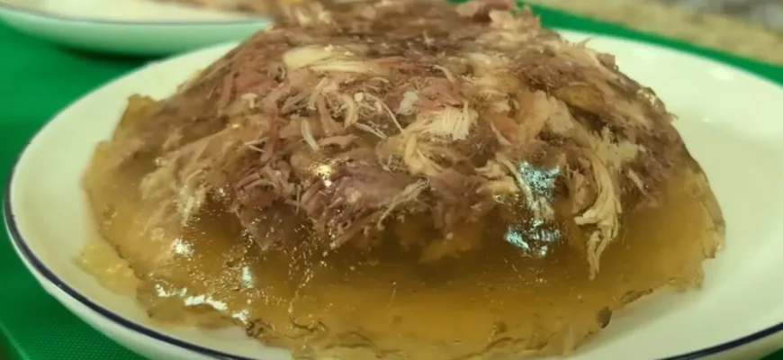 Piftie de porc tradițională servită rece