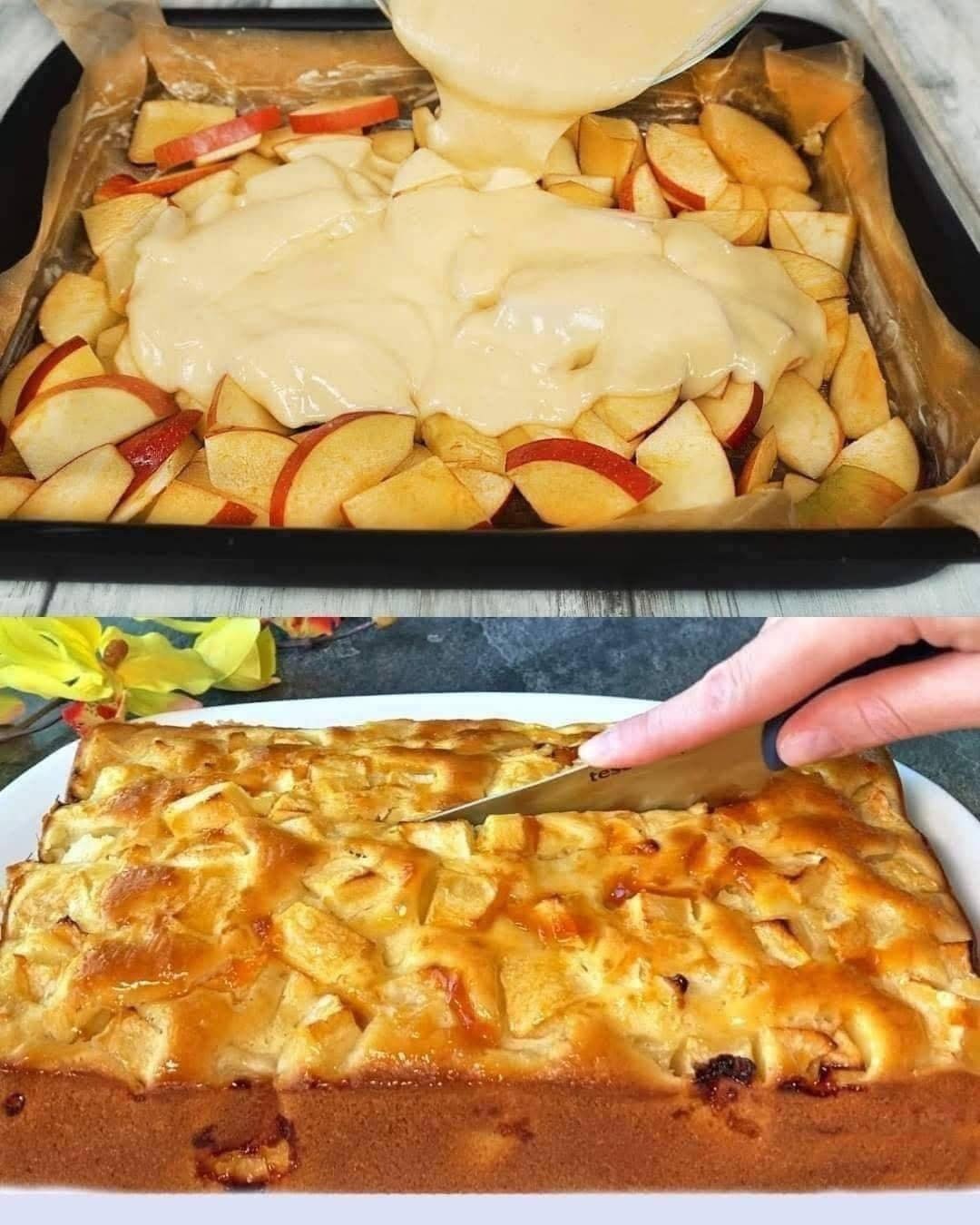 Plăcintă simplă cu mere – cea mai ușoară rețetă care se topește în gură