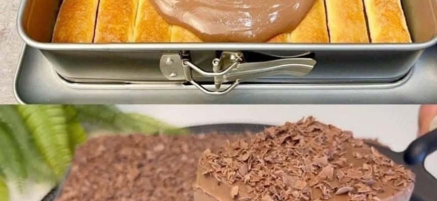 Prăjitură cu Biscuiți și Cremă de Ciocolată