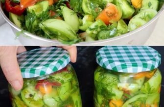 Salată de iarnă din roșii verzi