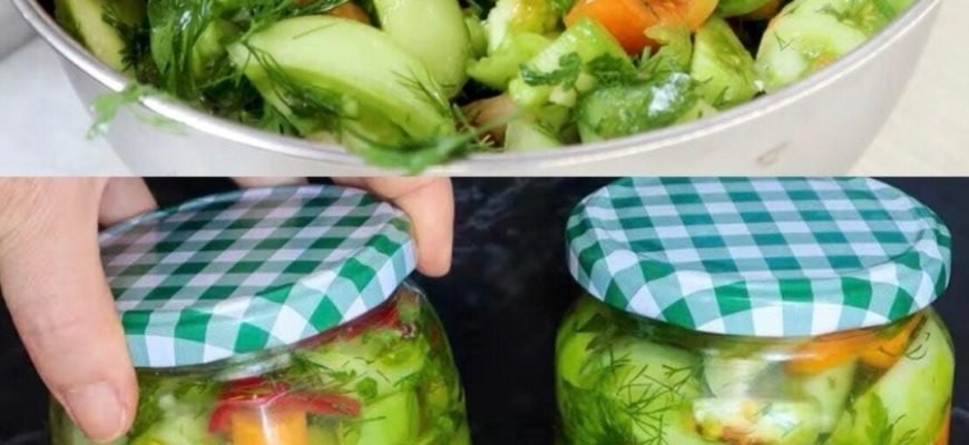 Salată de iarnă din roșii verzi